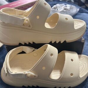 Croc Platform Sandals•NWOT